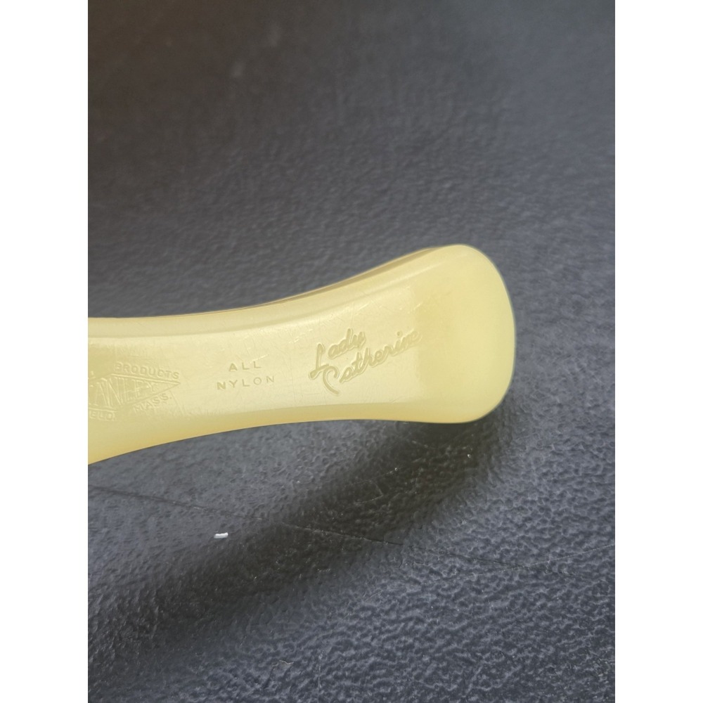 Stanley Lady Catherine Vintage All Nylon 5 Row Hairbrush Pre-owned-Ivory - Picture 3 of 14